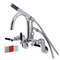 Aqua Vintage AE8151DKL 7-Inch Adjustable Wall Mount Clawfoot Tub Faucet, Polished Chrome AE8151DKL - alternate 1